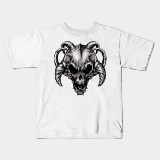 devil skull demon Kids T-Shirt